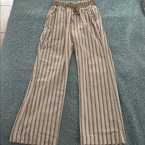 Ci Sono Beige Striped Men's Chinos